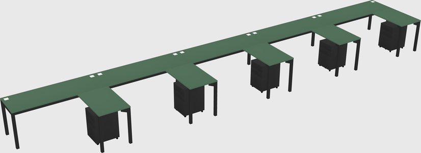 L-shaped desk