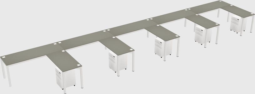 L-shaped desk