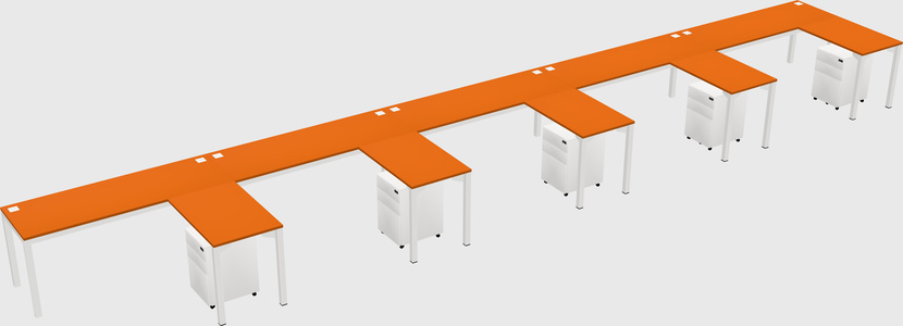 L-shaped desk