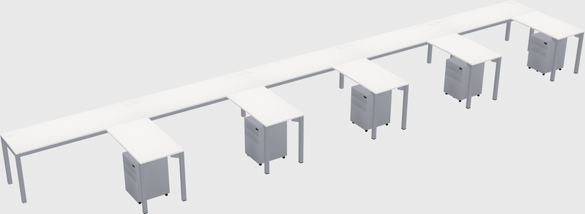 L-shaped desk
