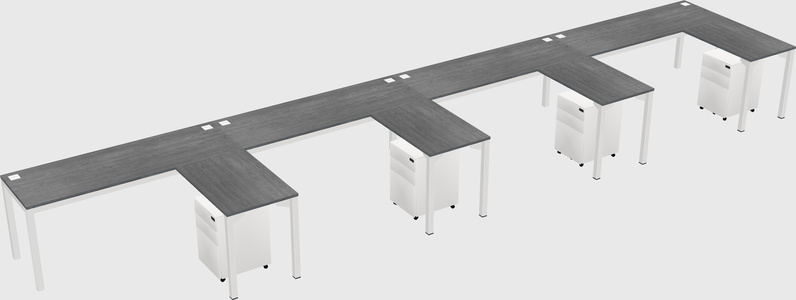 L-shaped desk
