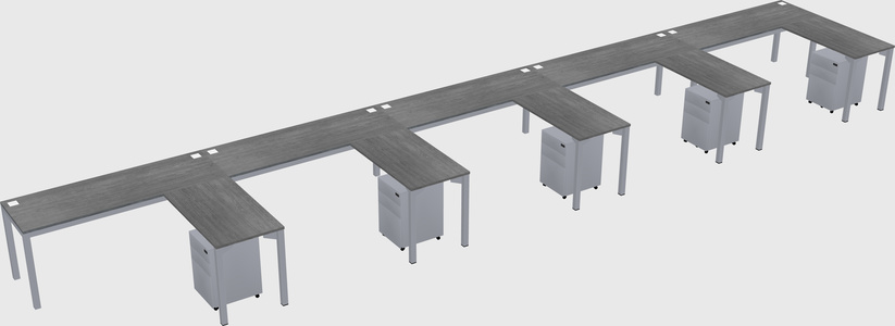 L-shaped desk