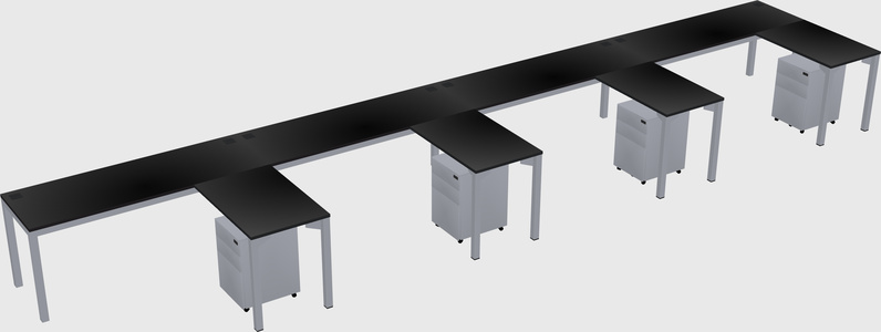 L-shaped desk