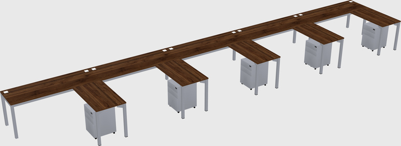 L-shaped desk
