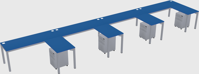 L-shaped desk