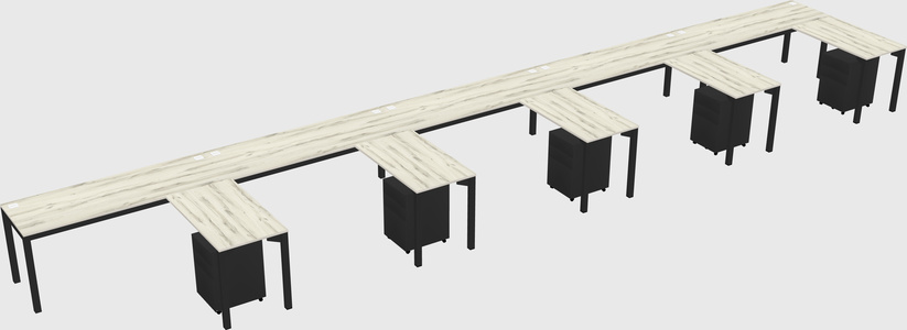 L-shaped desk