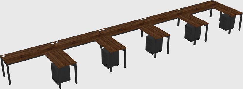 L-shaped desk
