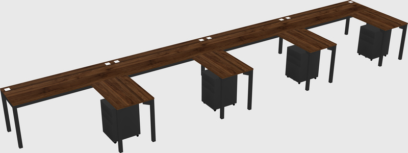 L-shaped desk