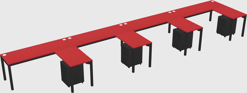 L-shaped desk