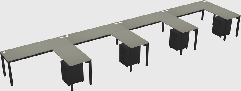 L-shaped desk