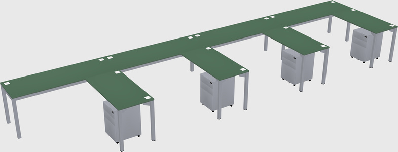 L-shaped desk