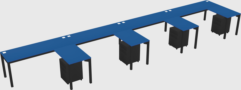 L-shaped desk