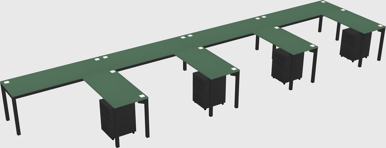 L-shaped desk