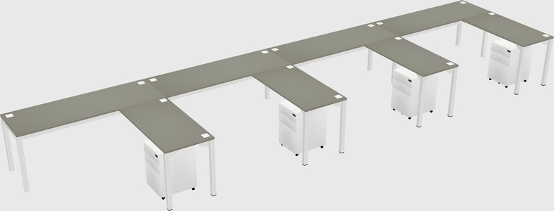 L-shaped desk