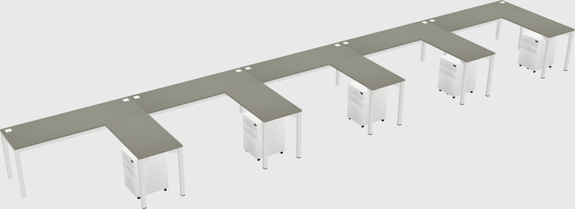 L-shaped desk