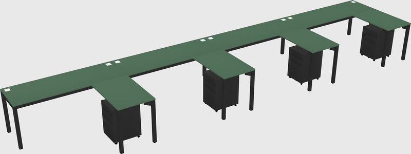 L-shaped desk