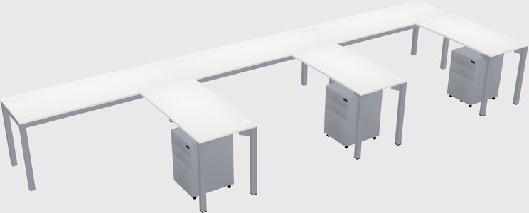 L-shaped desk