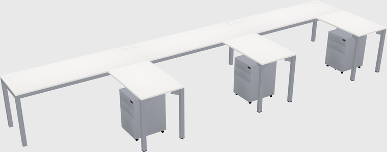 L-shaped desk