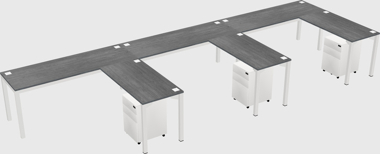 L-shaped desk