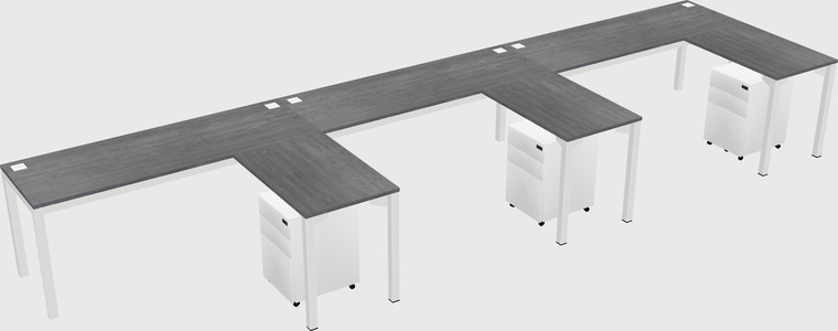 L-shaped desk