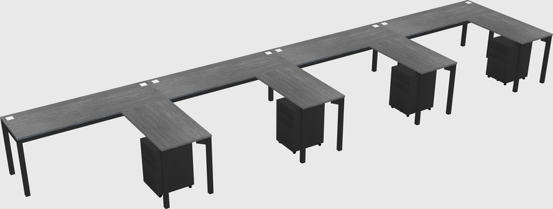 L-shaped desk