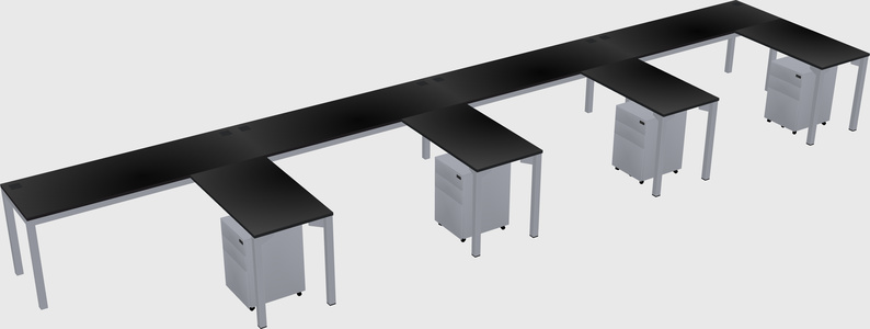 L-shaped desk