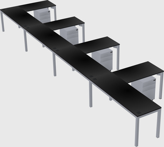 L-shaped desk