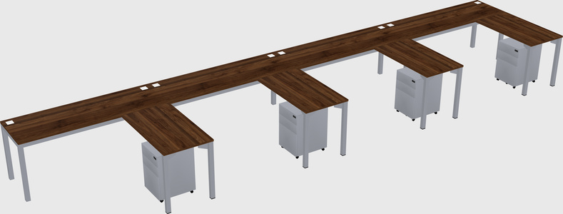 L-shaped desk
