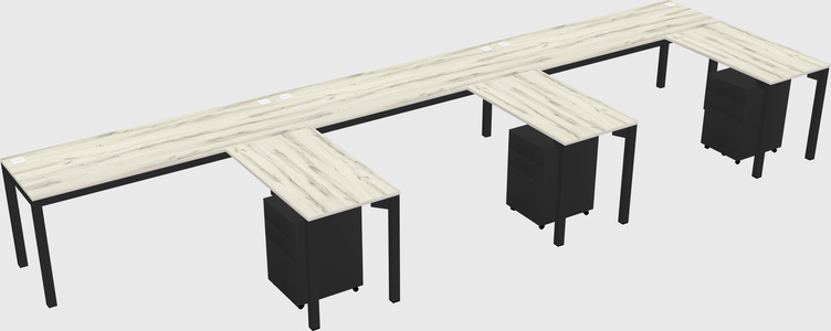 L-shaped desk