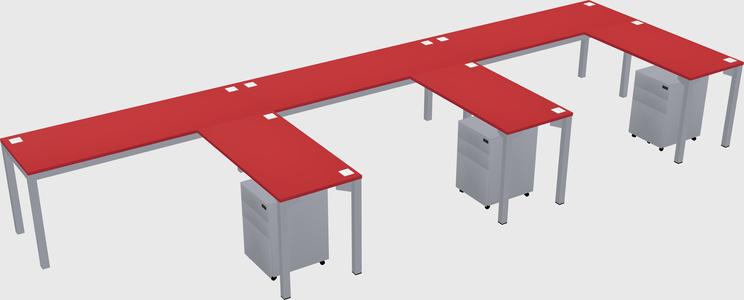 L-shaped desk