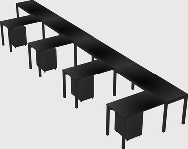 L-shaped desk