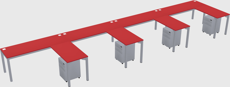 L-shaped desk
