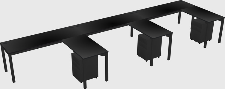 L-shaped desk