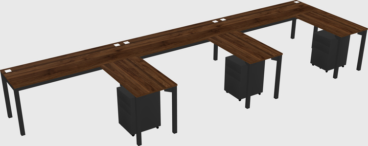 L-shaped desk