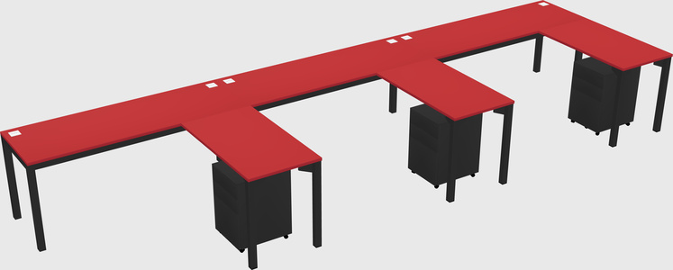 L-shaped desk