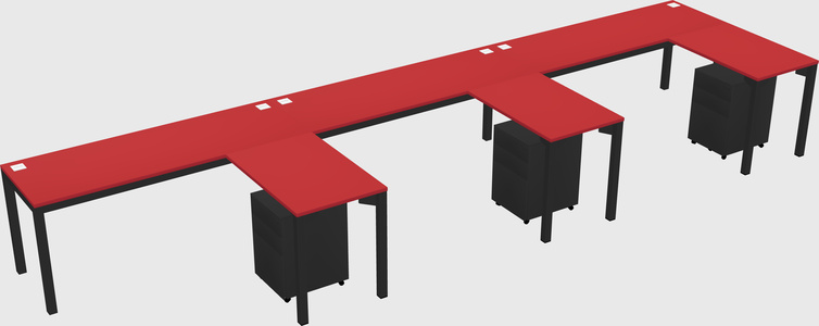 L-shaped desk