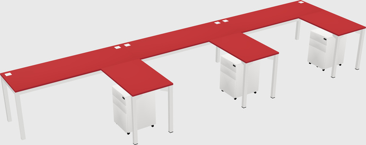 L-shaped desk