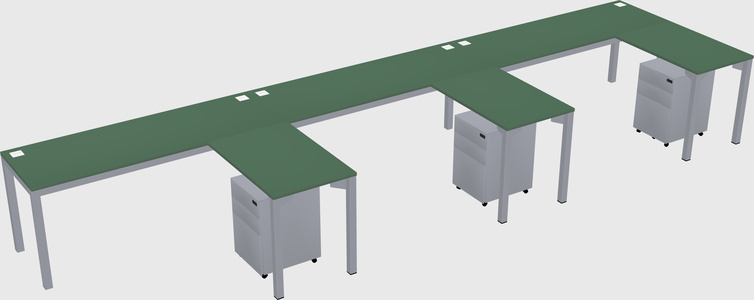 L-shaped desk