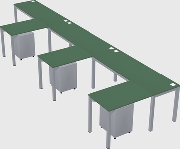 L-shaped desk