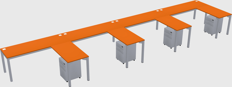 L-shaped desk