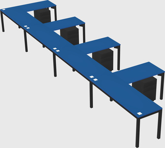 L-shaped desk