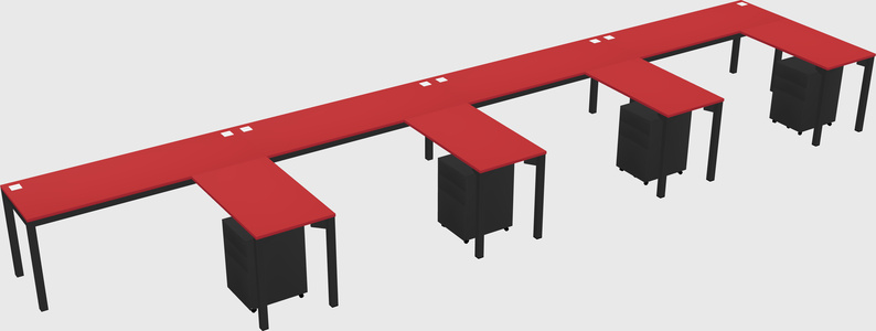 L-shaped desk
