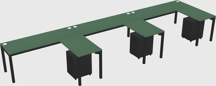 L-shaped desk