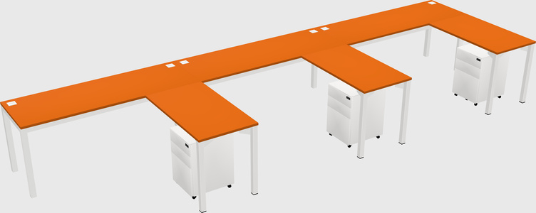 L-shaped desk