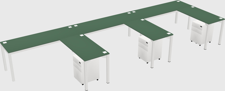 L-shaped desk