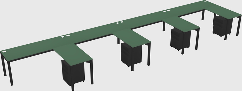 L-shaped desk