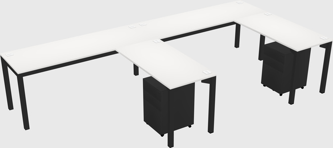 L-shaped desk