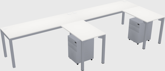 L-shaped desk