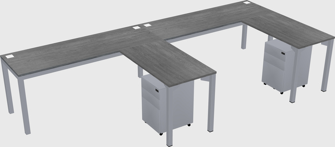 L-shaped desk