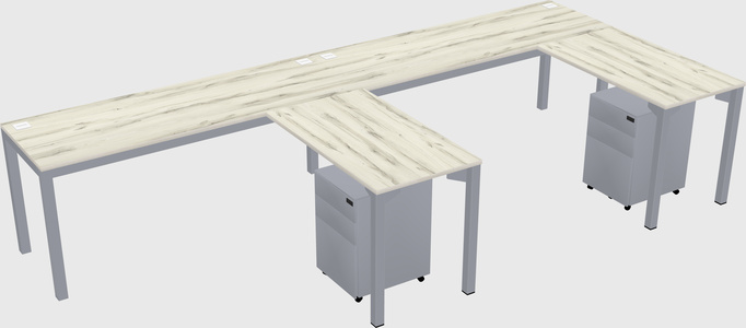 L-shaped desk